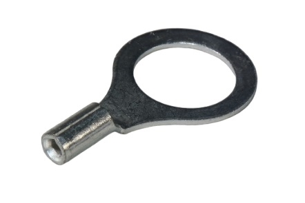 22-18 GA 3/8" BARE Ring Terminal - Non-Insulated