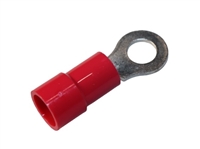 8 GA 1/4" Vinyl Ring Terminal