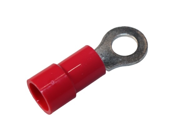 8 GA 1/4" Vinyl Ring Terminal