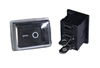 Mini Rocker Black On/Off (With Dust Cover)