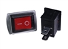 Mini Rocker Red On/Off (With Dust Cover)