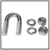 Clevis, U-Bolt with Nuts