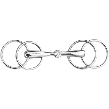 Herm Sprenger 5.25 WH Ultra Roller Loose Ring Snaffle 0101 - Dutchess  Bridle & Saddle, LLC