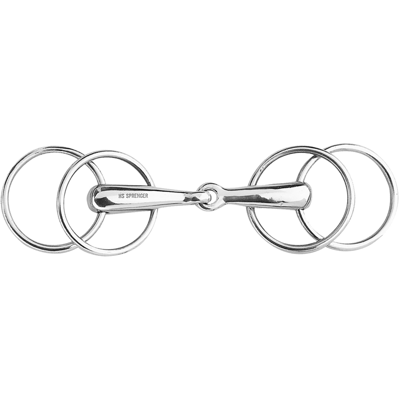 Herm Sprenger Loose Ring snaffle with 4 rings 20 mm - Stainless steel