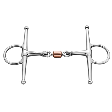 Herm Sprenger Full Cheek 14 mm with coated copper roll - Stainless steel