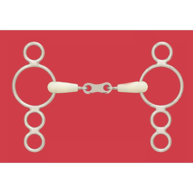 Happy Mouth&reg; 3-Ring French Mouth Gag Bit