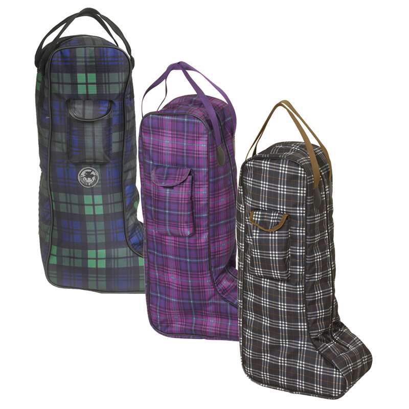 Classic Plaid/Fashion Boot Bag