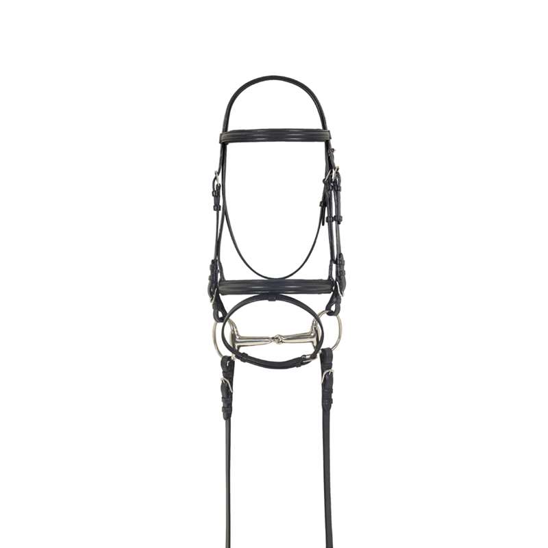 Camelot; Dressage Bridle with Anti-Slip Reins