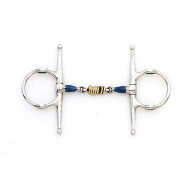 Stainless Steel Full Cheek Double Jointed Mouth with Loose Brass Roller Disks