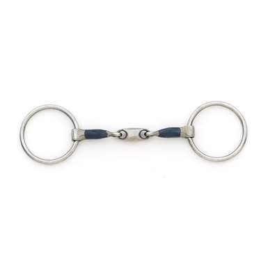 Centaur Blue Steel Oval Peanut Mouth Loose Ring Bit