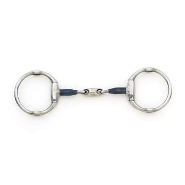 Centaur Blue Steel Oval Peanut Cheltenham Gag Bit