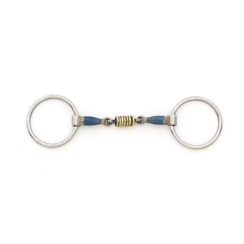 Double Jointed Mouth Loose Ring with Brass Rollers