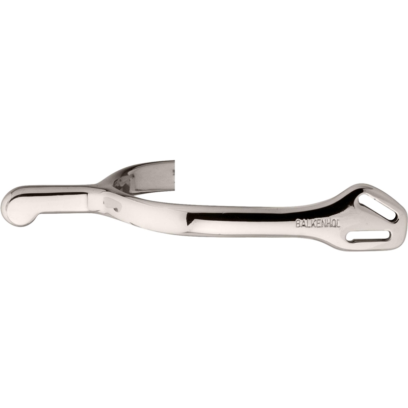 Balkenhol spurs for men with Balkenhol fastening - German Silver highly polished, 35 mm rounded