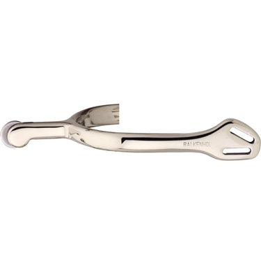 Balkenhol spurs for men with Balkenhol fastening - German Silver highly polished, 40 mm rounded