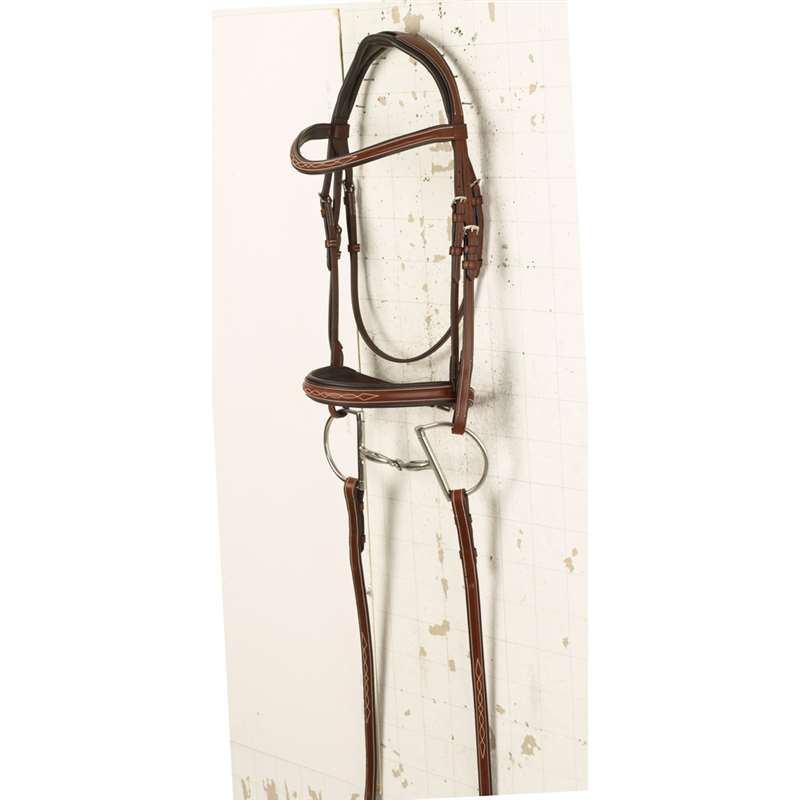 Manchester Anatomic Hunter Bridle w Flash - Cob, Horse, Oversize