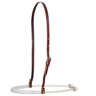 Martin Saddlery Single Rope Noseband with Clear Tube Cover