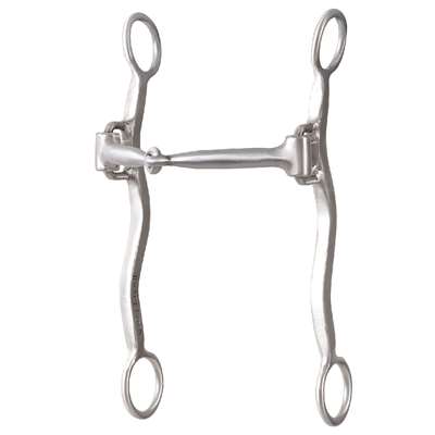 Classic Equine Rickey Green Shank Roping Bit with Smooth Bar