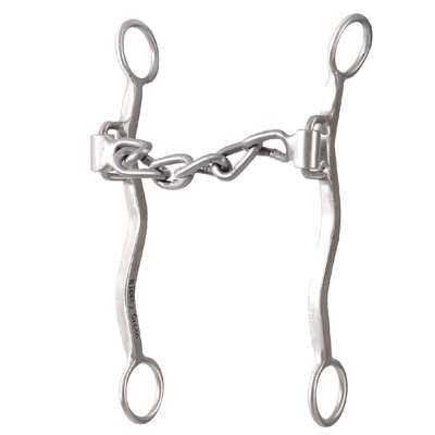 Classic Equine Rickey Green Shank Roping Bit with Chain