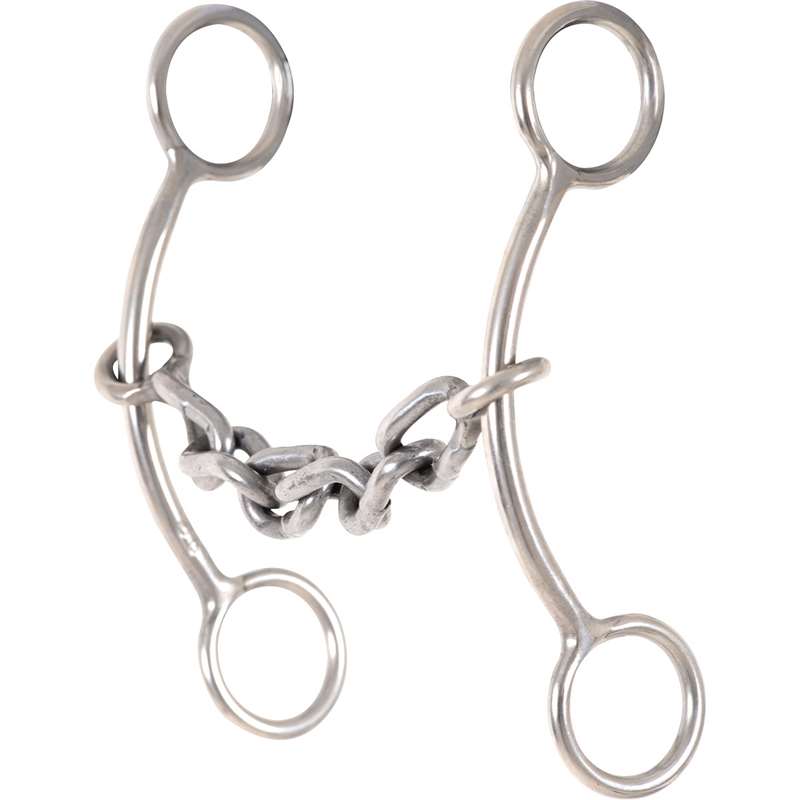 Classic Equine Carol Goostree Simplicity Shank Barrel Bit with Chain