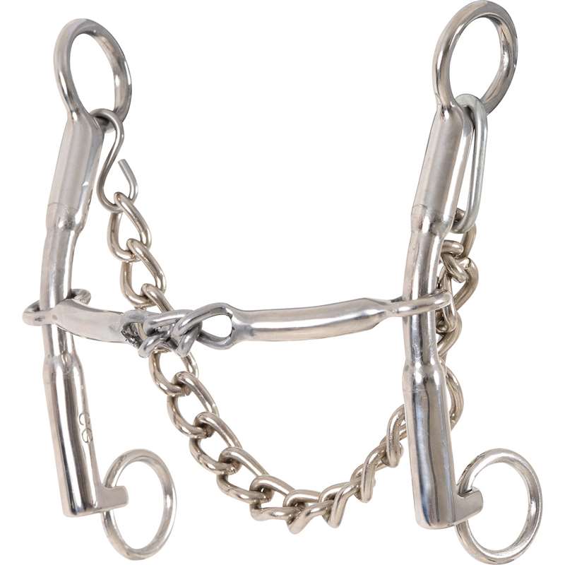 Classic Equine Carol Goostree CG Shank Barrel Bit with Thick Bar Chain