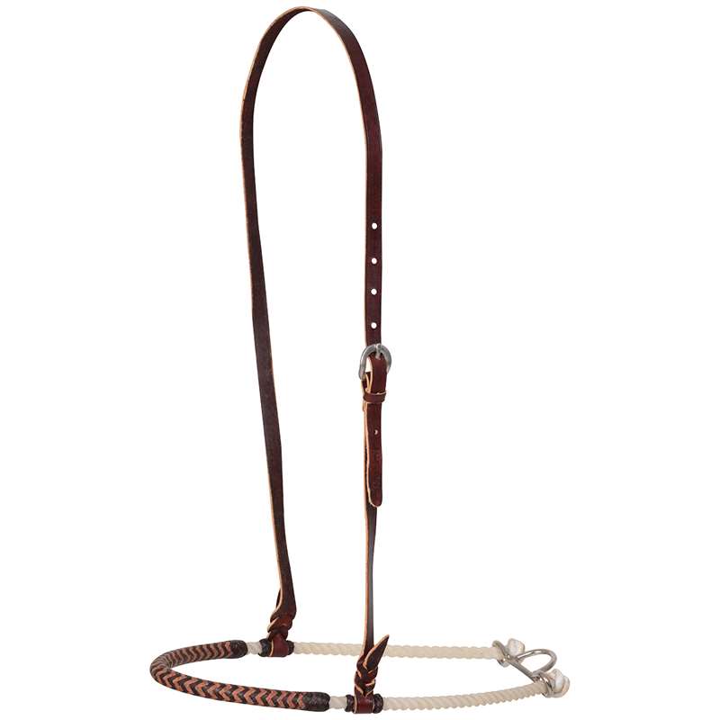 Martin Saddlery Single Rope Noseband with Braided Harness Cover