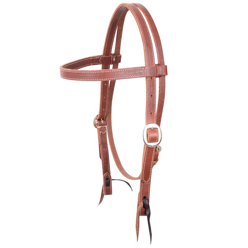 Martin Saddlery Harness Gag Browband Headstall Stitched 3/4-inch Thick