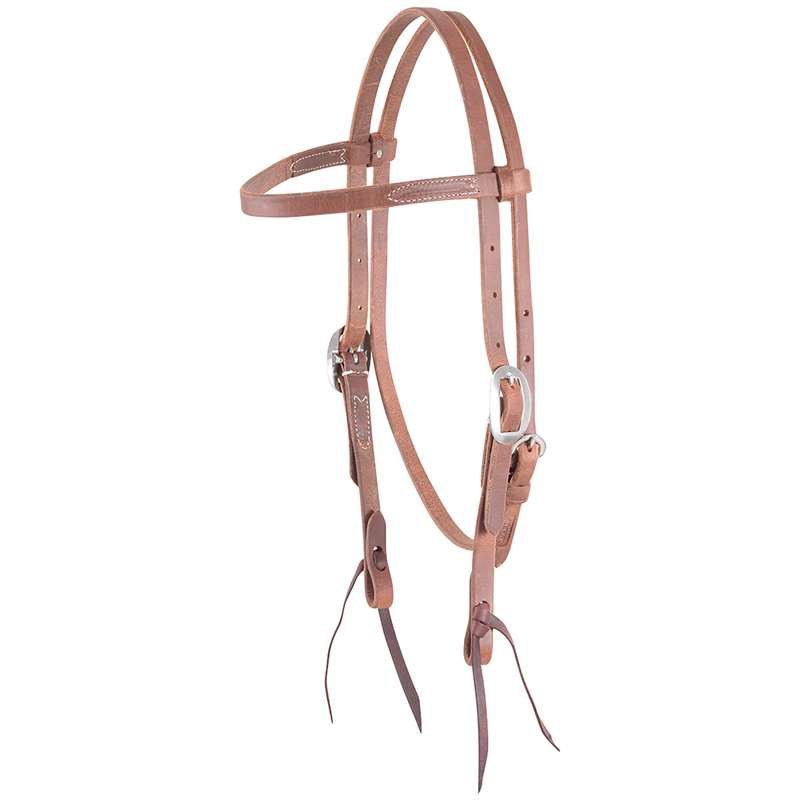 Martin Saddlery Harness Stitched Browband Headstall 5/8-inch Thick