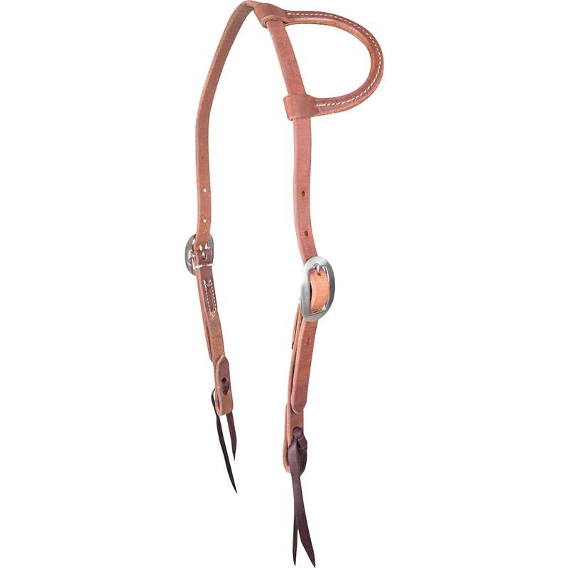 Martin Saddlery Harness Stitched Slip Ear Headstall 5/8-inch Thick