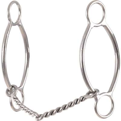 Classic Equine Carol Goostree Simplicity2 Shank Barrel Bit with Twisted Wire