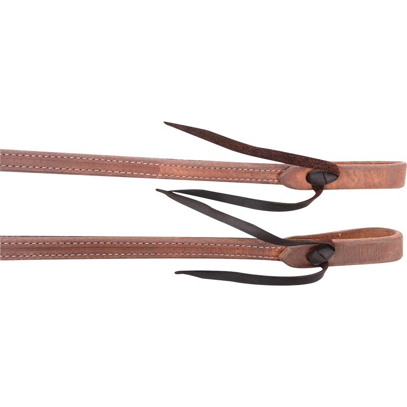 Martin Saddlery Split Reins 5/8-inch Thick Tied Ends with Double Stitched Heavy Harness