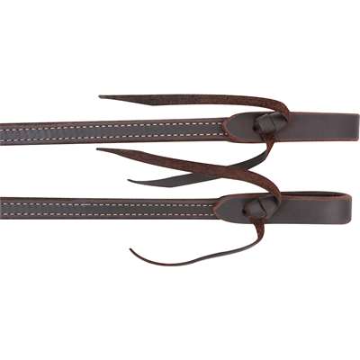 Martin Saddlery Split Reins 5/8-inch Thick Tied Ends with Double Stitched Heavy Latigo