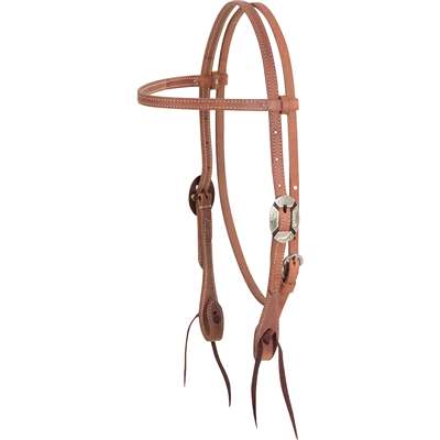 Martin Saddlery Harness Browband Headstall with Clarendon Buckles