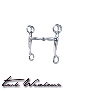 Tom Thumb Snaffle Bit with 5" Mouth, Stainless Steel