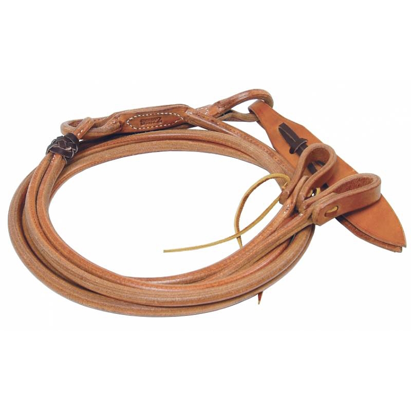 Schutz Brothers Harness Leather Western Horse Romal Reins with  Waterloops