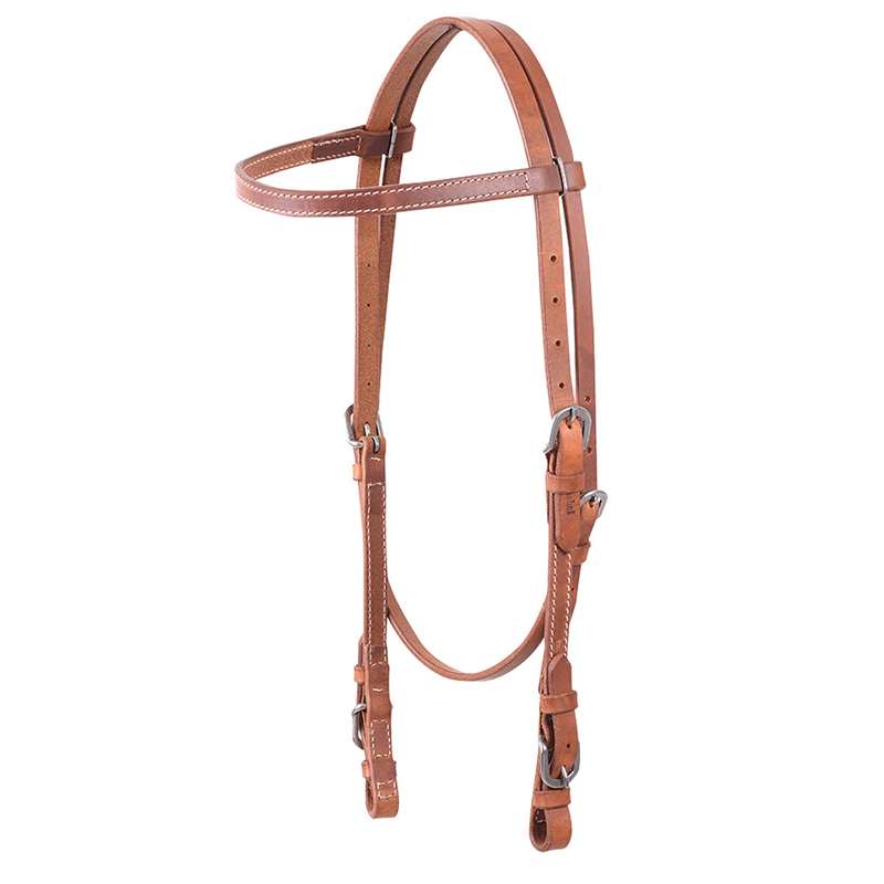 Cashel Stitched Harness Browband Headstall with Buckle Ends