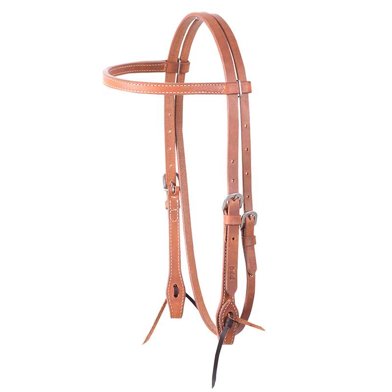 Cashel Stitched Harness Browband Headstall with Tied Ends