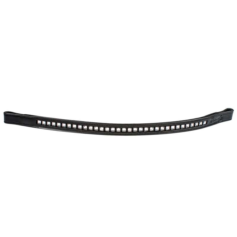 Square Crystal Browband 5/8in