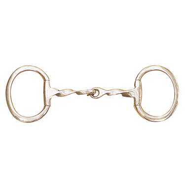 Centaur Stainless Steel Twisted Mouth Eggbutt with Flat Rings