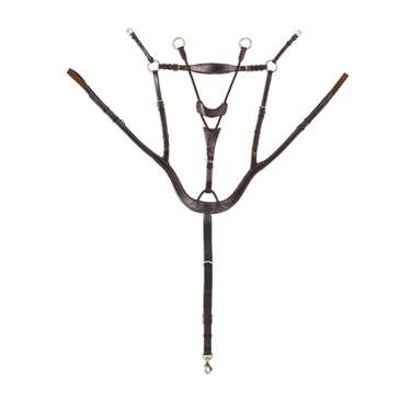 Ovation Classic Collection- Shaped 5-Point Breastplate with Stretch Cord Running Attachment