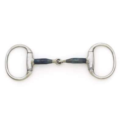 Centaur Blue Steel Medium Weight Eggbuttt Round Ring Bit