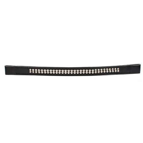 Dbl Round Crystal Browband 1in