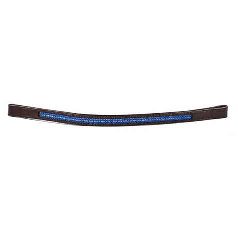 Dbl Row Crystal Browband Royal