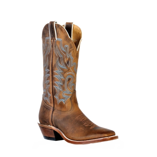 Boulet Ladies HillBilly Golden Western Stockman Heel Boot