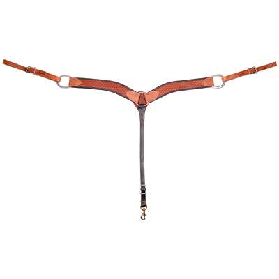 Martin Saddlery 2-inch Breastcollar with Basket Tooling