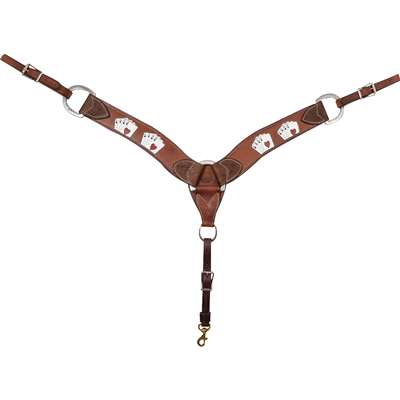 Martin Saddlery 2.75-inch Breastcollar with Card Suite Tooling
