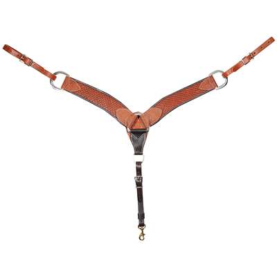 Martin Saddlery 2.75-inch Breastcollar with Waffle Tooling