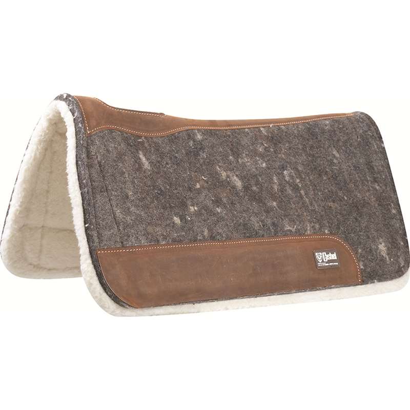 Cashel Performance Felt Saddle Pad w/ leather 3/4", 31"x33"