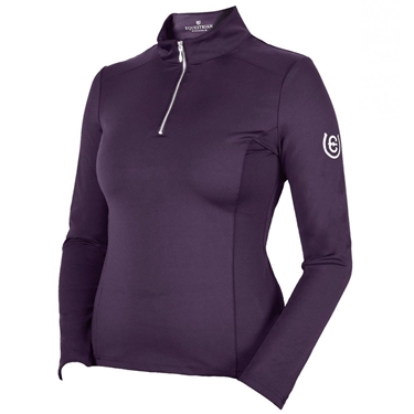 Equestrian Stockholm Vision Performance 1/4 Zip Riding Top in Orchid Bloom