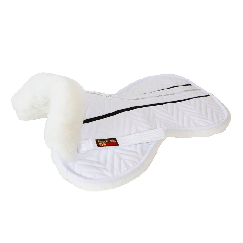 Fleeceworks FXK Technology Sheepskin Halfpad with Plain Edge Dressage