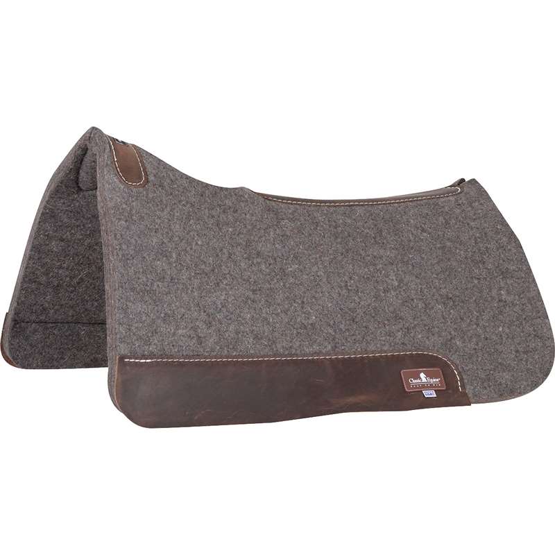 Classic Equine 100% Wool Felt Saddle Pad - Fit to Your Horse